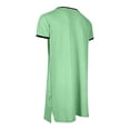 thumbnail image 5 of Chemise de Nuit Texturée en Coton pour Hommes, Robe de Nuit à Manches Courtes, Longue Robe, Blouse à Col en V, Haut de Pyjama, Coupe Ample et Décontractée, Confort, Chemise de Nuit Décontractée avec Poches, 5 of 5