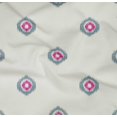 thumbnail image 4 of oneOone Organic Cotton Poplin Twill Fabric Circle Ikat Print Fabric By Yard 42 Inch Wide, 4 of 4