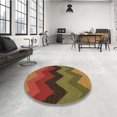 thumbnail image 4 of Ahgly Tapis d'Intérieur Lavable en Machine Carré Rouge Tomate, 4 Pieds Carré, 4 of 7