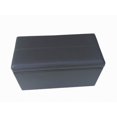 thumbnail image 4 of MAINSTAYS Grey Faux Leather Hinged  Storage Ottoman, 4 of 4