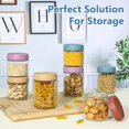 thumbnail image 4 of Overnight Oats Containers With Lids oz +oz Wide Mouth Mason Jars with Airtight Lids Meal Prep Containers Food Storage Glass Jars in Bulk for Snack Yogurt Parfait Spice Sugar, 4 of 6