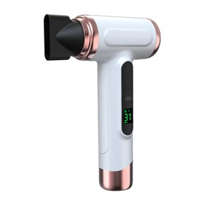 Bunblic Cordless Electric Blow Dryer Hair Blower High Speed Accessories Portable Large Power Blow Dryer Cordless Hair Dryer for Salon White