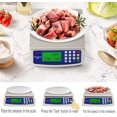 thumbnail image 5 of 30kg/1g Digital Kitchen Weighing Scales LCD Digital Precision Scales Electronic Price Computing Commercial Shop, 5 of 5