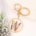 thumbnail image 2 of Letter Keychain,26 Letters A-Z Decorative Letter Keychain,Name Keychain for Women Girls Men Teenager Gift, 2 of 5