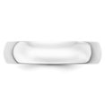 thumbnail image 2 of 14K White Gold 5mm Light Weight Half Round Band Size 7.5, 2 of 3