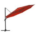 thumbnail image 4 of CorLiving 11.5ft Deluxe Offset Tilting Rotating Patio Umbrella with Aluminum Frame & Deluxe Base Weights, 4 of 9