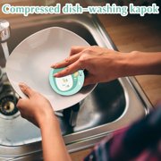 Dvkptbk Compressed Wood Pulp Dishwashing Sponge, Cute-Sided Kitchen Cleaning Sponges, Non-Scratch Dish Washing Household Cleaning Sponges for Kitchen