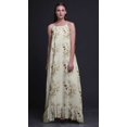 thumbnail image 2 of Bimba Rose Pâle2 Robe Longue Maxi à Imprimé Floral d'Oiseaux et de Magnolia pour Femmes, Nuisette en Rayonne à Bretelles Spaghetti, Vêtement de Nuit pour Dames XXX-Large, 2 of 5