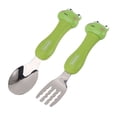 thumbnail image 1 of Adorable Cartoon Fork and Cartoon Fork Spoon Stainless Cute Toddler Table Setting Steel Toddler Feeding Training Spoons Forks Portable Animal Tableware for Kids  Tableware Set with, 1 of 8