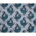 thumbnail image 4 of oneOone Polyester Lycra Light Grayish Blue Fabric Bird Block Sewing Craft Projects Fabric Prints By Yard 56 Inch Wide, 4 of 4
