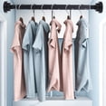 thumbnail image 1 of Cagogo under $5 Tension Shower Rod, Tension Shower Curtain Rod, Adjustable Curtain Rod, No Drill Closet Rod, Telescoping Tension Pole, Bathroom Window Rod, Spring Loaded Curtain Rod, 1 of 9