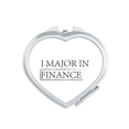 thumbnail image 1 of Quote I Major In Finance Art Deco Fashion Mirror Travel Magnification Portable Handheld Pocket Makeup, 1 of 3