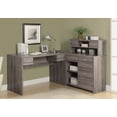 thumbnail image 1 of Monarch Specialties Computer Desk, Home Office, Corner, Left, Right Set-up, Storage Drawers, L Shape, Work, Laptop, Laminate, Brown, Contemporary, Modern, 1 of 3
