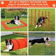 thumbnail image 3 of EDTara Sunvasagoo Dog Agility Course Backyard Set, 87-Piece Dog Obstacle Course Training Starter Kit with Tunnel, Adjustable Dog Hoop,Weave Poles, Jump Ring, Pause Box, Toy Balls and Storage Bag, 3 of 6