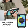 thumbnail image 2 of XYX For Xiaomi Redmi Pad SE 8.7 inch 2024, 360 Rotating Shockproof Cover with Stand, Screen Protector, Shoulder Strap, Sky Blue PC, 2 of 7