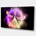 thumbnail image 2 of Purple Circle with Amazing Curves - Floral Canvas Art Print, 2 of 4