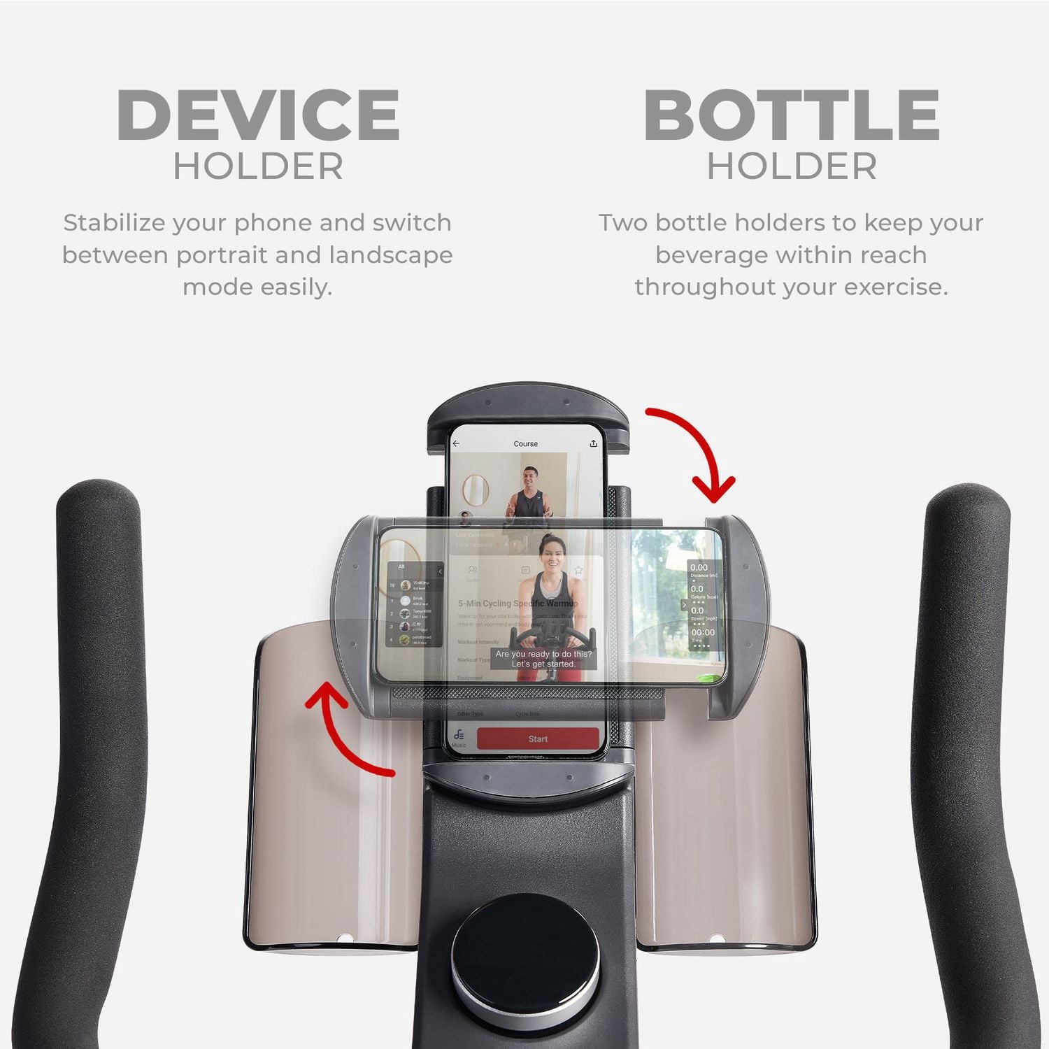 Sunny Health & Fitness TRYDEN Premium Connected Cycle Bike with 16-Level Electromagnetic Resistance, Digital LCD Dial & Exclusive SunnyFit® App Enhanced Bluetooth Connectivity - SF-B122049