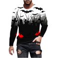 thumbnail image 1 of Birdeem Mens Printed Long Sleeved Top Long Sleeved Round Neck Top/Shirt, 1 of 5