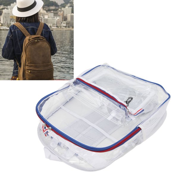 Sac à Dos Transparent, Sac d'École Transparent de Grande Capacité, Léger pour Unisexe