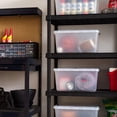 thumbnail image 4 of IRIS 42 L Plastic Storage Bins with Lids Clear Latching Stackable Totes, 4 Pack, 4 of 10