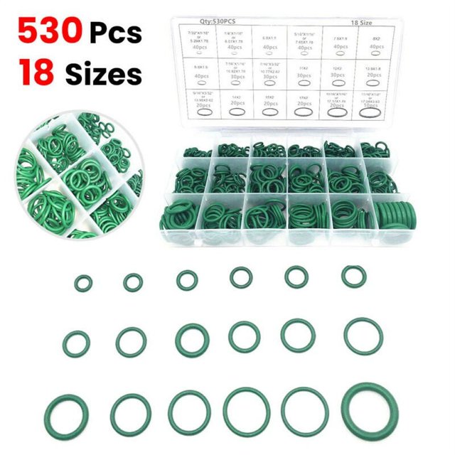 530 Pcs Joint de Joint de Voiture R134a Kit de Joint en Caoutchouc pour Climatisation Auto Universel