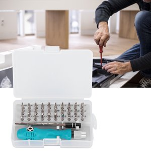 Loewten 32Pcs Screwdriver Set Slot Cross Hex Tri‑Angle Screw Driver Bits Home Repair Hardware Tools,Home Repair Hardware Tools,Hex Screwdriver