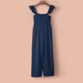 thumbnail image 3 of GDREDA Women Casual Jumpsuit Spring Summer Ruffled Straps High Waist Jumpsuit Solid Color Jumpsuit Wide Leg Trousers Jumpsuit Lace Jumpsuits for Women Evening, 3 of 5