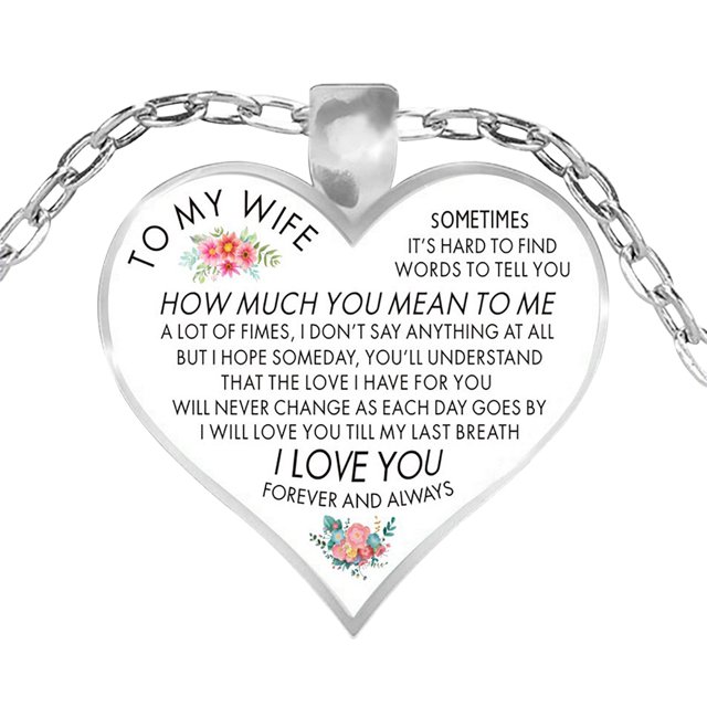 Lisbinx Electroplating Alloy Pendant Sweater Chain Husband To Wifes for Home