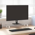 thumbnail image 1 of vidaXL Monitor Stand White 60x20x8 cm Tempered Glass and Metal, 1 of 5