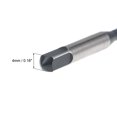 thumbnail image 4 of Unique Bargains M4 x 0.7 Spiral Flute Thread Tap, Metric Machine Threading Tap HSS Nitriding Coated, Round Shank with Square End, 2pcs, 4 of 7