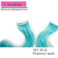 thumbnail image 2 of MesaSe Highlights Straight Clip in Hair Extensions Heat-Resistant Synthetic Hair in Multiple Color, 2 of 6