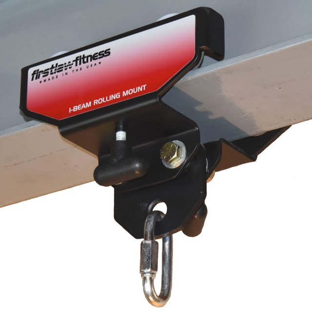 Firstlaw Fitness Support de Sac de Frappe à Roulettes - (Sélecte - Rouge - 3.5 Pouces - 7.0 Pouces de Large I-Beam)