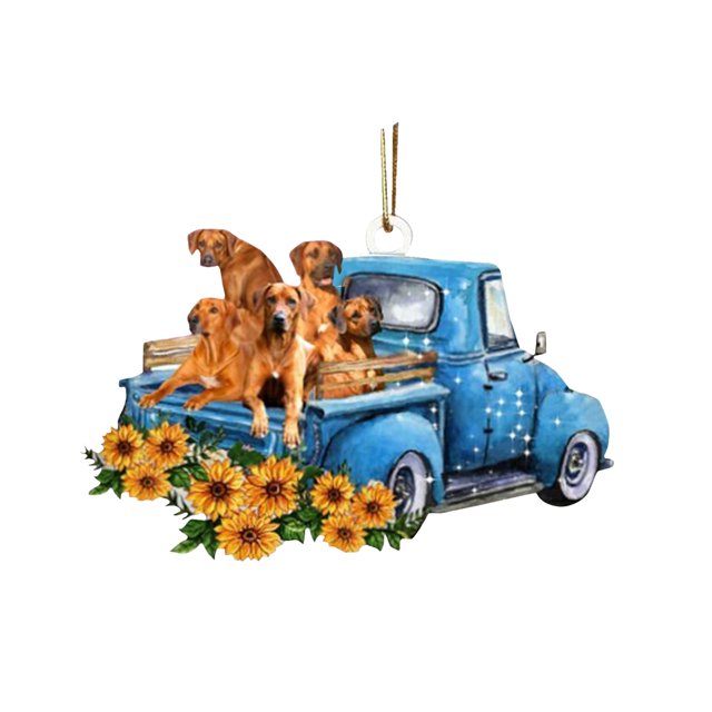 Ornements Suspendus Mignons en Forme de Chien de Voiture 3D