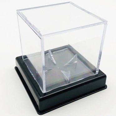 Bgsha Baseball Display Case Clear Baseball Box Ball Holder Cube Acrylic Baseball Box