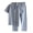Blue, variant on GDREDA Matching Pajamas Couples Men's Pajamas Summer Thin Washed Fabric Short Sleeved Long Pants Home Clothing Plaid Summer Set Men's Pajama & Loungewear Green,L