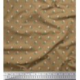 thumbnail image 1 of Soimoi Modal Satin Fabric Dot,Leaves & Rose Floral Decor Fabric Printed Yard 42 Inch Wide, 1 of 3