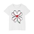 thumbnail image 2 of EGNMCR T-Shirts & Blouses à Manches Courtes Col Rond pour Tout-Petits Garçons Filles Coton Mode Mignon Col Rond Imprimé Tee Manches Courtes Girl Blouse, 2 of 5