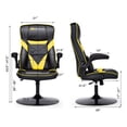 thumbnail image 2 of Goplus Chaise Berçante de Jeu à Hauteur Réglable Pivotante Style Course Berceuse Jaune, 2 of 9