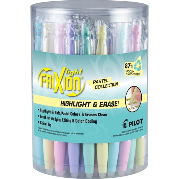 Pilot FriXion Light Pastel Erasable Highlighters,