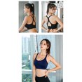 thumbnail image 4 of Virmaxy Womens Wireless Bra Solid Color Soft and Comfortable Gathered Large Bra Solid Color Soft and Comfortable Without Steel Rings Gathering To A Large Bra Blue-3 XL, 4 of 4
