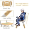thumbnail image 4 of Kids Table and Chairs Set, Height Adjustable Desk with 6 Seats for Ages 2-10,Arts & Crafts Table,Graffiti Desktop, Non-Slip Legs, Max 300lbs, Children Multi-Activity Table for Classrooms,Daycares,Home, 4 of 6