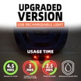 thumbnail image 4 of LIXADA HT003 Bicycle Helmet with Detachable Goggles, Visor & Built-in Rechargeable Tail Light - PC Shell & High Density EPS Construction, 54-62cm Head Circumference, 306g Lightweight Design (Black), 4 of 6