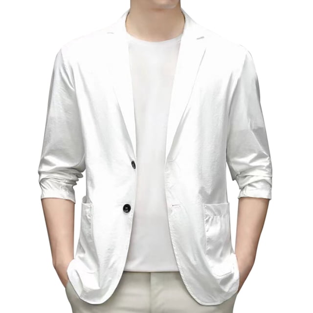 Kcodviy Spring Summer Men's Lightweight Mens Suit Summer Suit Jacket Casual Suit Jacket for Men Slim Fit Stretch Slim Fit Button Mens Slim Fit Suits Sport Coats