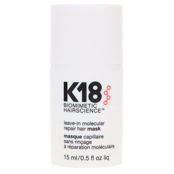 Masque Capillaire Molecular Sans Rinçage K18, Soins Capillaires 50 ml / 1.7 fl oz, Répare les Cheveux Secs Ou Abîmés