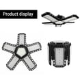 thumbnail image 4 of LSLJS LED Garage Lights, Deformable LED Garage Ceiling Lights with Adjustables Panels, LED Shop Lights for Garage Workshop Basement Support E27 Screw Socket, Folding Lamp, 4 of 8