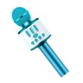 thumbnail image 3 of kurtrusly Microphone Sans Fil Bluetooth-compatible Haut-Parleur Portatif Lecteur KTV Maison Surround Batterie Réglable Micro Coloré Diffusion en Continu Bleu, 3 of 7