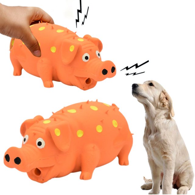 Chien cochon grincheux jouet chien interactif mâteur jouet en caoutchouc cochouc de chien jouet pour petit chiens moyens moyens