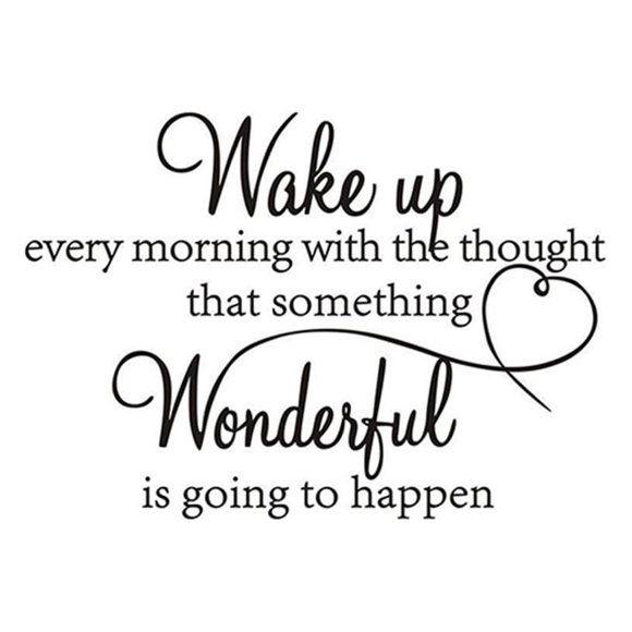 TIMIFIS Wall Sticker Wake Up Every Morning Dream Quote Wall Stickers Art Room Removable Decals Diy 57X41cm Home Decor