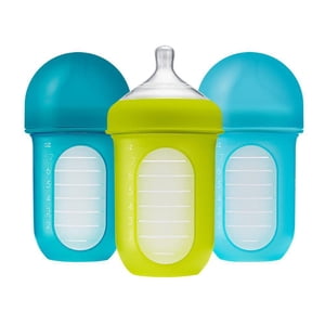 Boon Nursh Ensemble de bouteilles bleu - 3x8oz