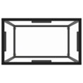 thumbnail image 4 of vidaXL Console Table Transparent 60x35x75 cm Tempered Glass, 4 of 5